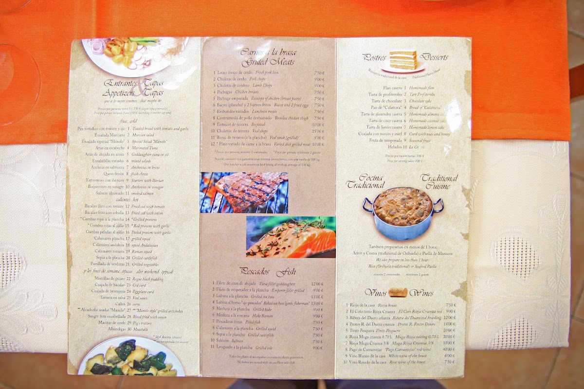 Bar Restaurante Manolo Menu - Image 6